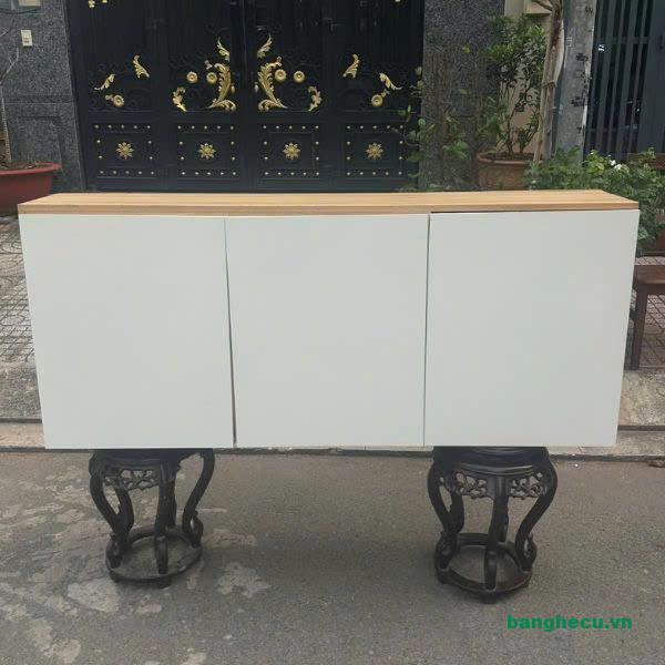 Tủ hồ sơ thấp gỗ công nghiệp 3 cánh cũ