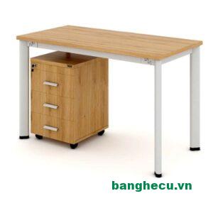 Bàn làm việc chân sắt hình Elip 1m2 cao cấp mới 100%