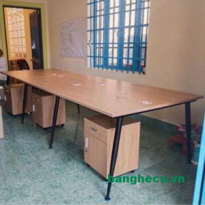 Bàn họp chân côn 3m6 hiện đại mới 100%