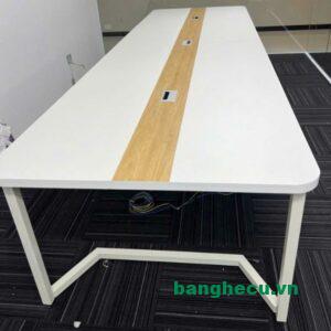 Bàn họp văn phòng chân sắt chữ U hiện đại tồn kho