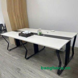 Bàn họp 2m4 hiện đại chân sắt nhập khẩu cao cấp