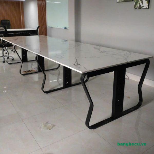 Bàn họp 10-14 người chân sắt nhập khẩu mới 100%