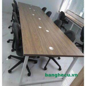 Bàn họp chân sắt vuông dày dặn 8-10 chỗ mới 100%