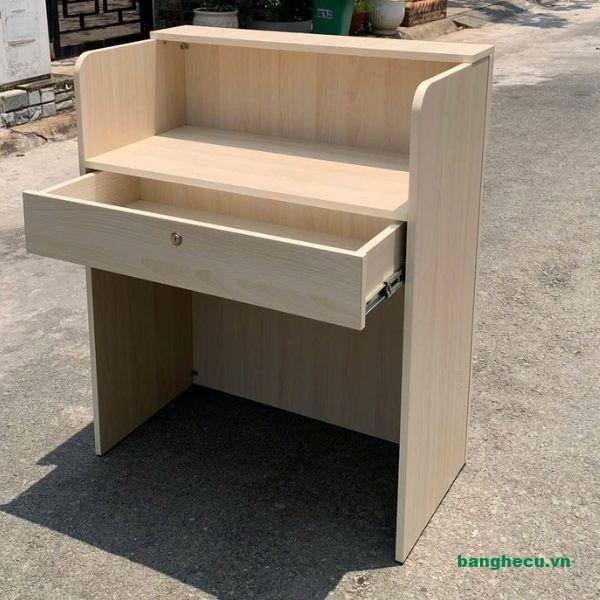 Quầy lễ tân mini gỗ công nghiệp 80cm tồn kho - Ảnh 2